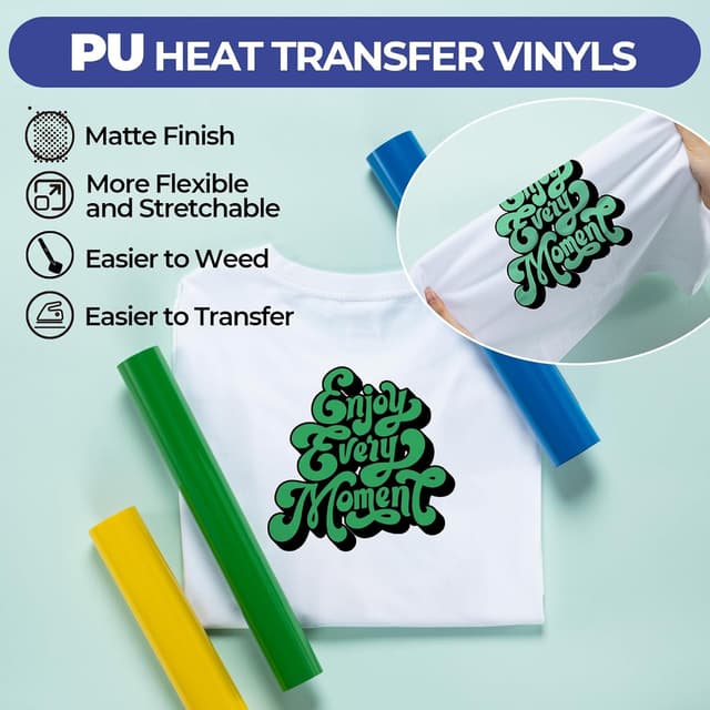 Detalle de PU Heat Transfer Vinyl 12 x 10 inch pack