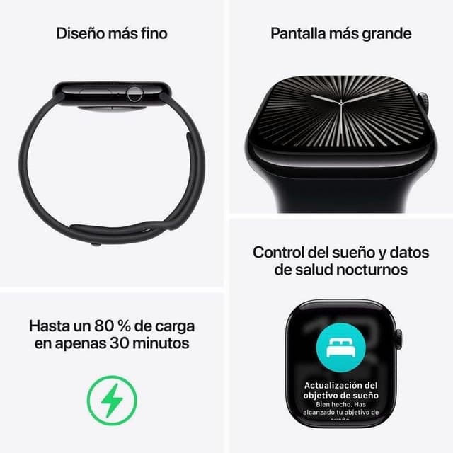 Detalle de Apple Watch Series 10 46 mm GPS + Cellular, aluminio plata
