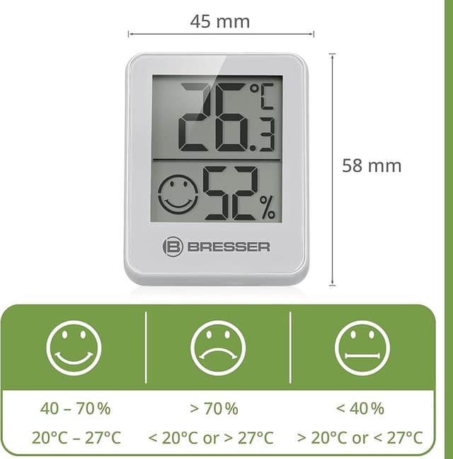 Thumbnail 2 de Bresser Temeo Hygro Indicator termómetro higrómetro 4,98 cm