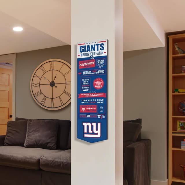 Detalle 2 de YouTheFan Officially-Licensed NFL 6x19 Top 10 Signs Banner (Humorous 3D Fan Wall Decor)
