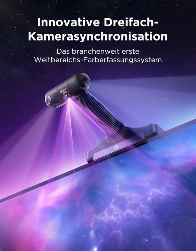 Detalle 2 de Govee TV Hintergrundbeleuchtung 3 Pro mit HDR-Dreifachkamera (5M, 75 LEDs/m) für 75–85 Zoll