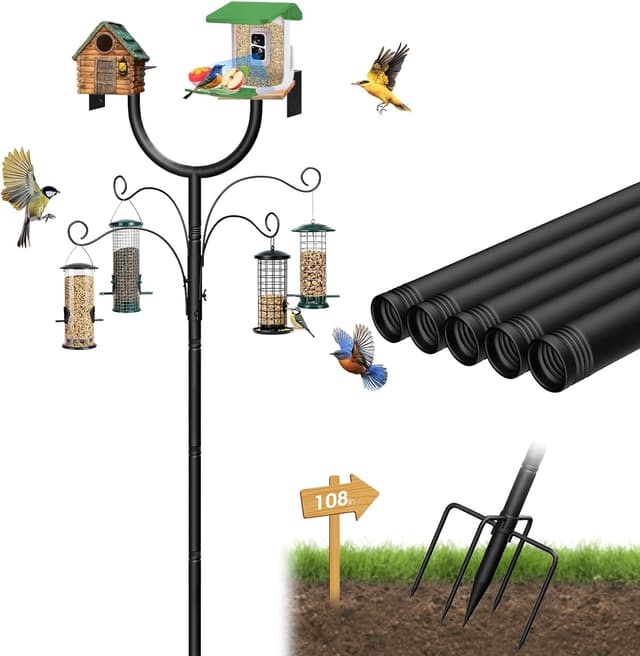 Thumbnail 6 de MQHUAYU squirrel proof bird feeder stake