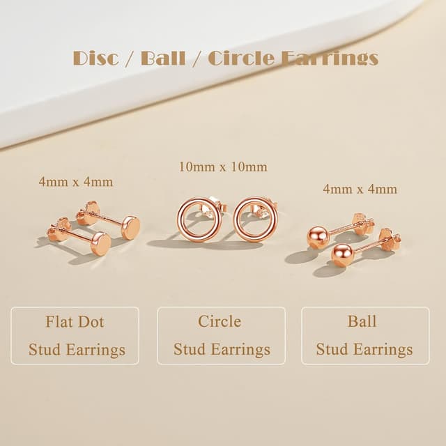 Thumbnail 1 de Loutade Ohrstecker Silber 925 3er Set