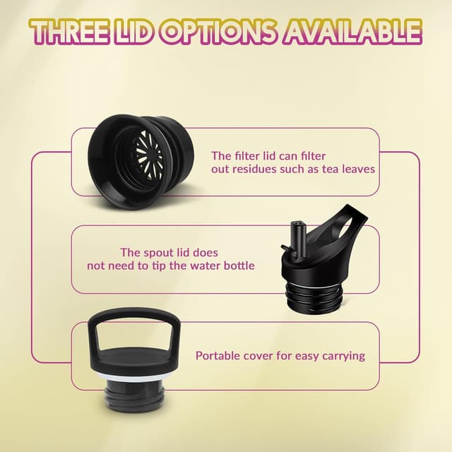 Thumbnail 2 de HoneyHolly Termo Cantimplora Agua 500ml 💧 Sin BPA