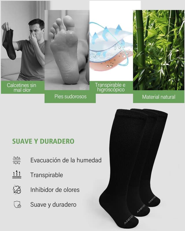 Thumbnail 4 de ZFSOCK Calcetines Diabeticos Altos Sin Costuras