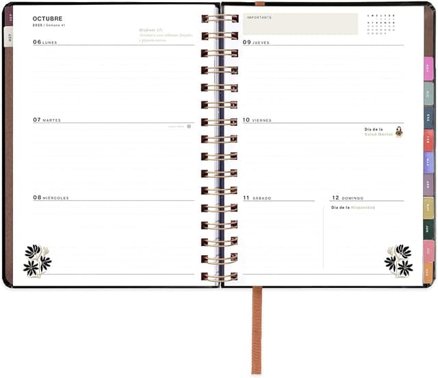 Thumbnail 6 de UO Agenda Escolar Equilibrio Semana Vista 127 stickers