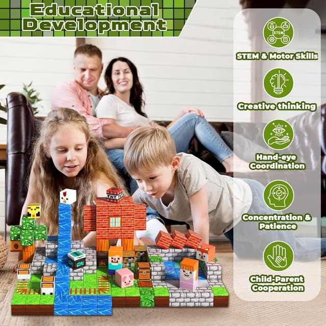 Thumbnail 5 de Goody King Magnetische Bausteine 200 Teile ⚙