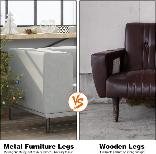 Detalle 1 de Zocipro Möbelbeine 15 cm, 4er-Set