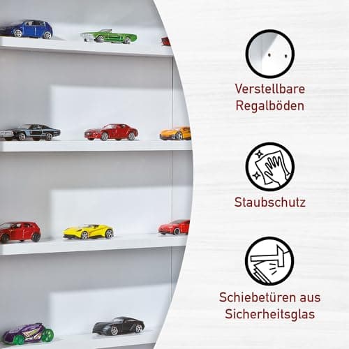 Thumbnail 4 de Easy Home Simply A20 Vitrina de MDF y vidrio blanco