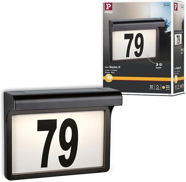 Imagen de Paulmann 95388 Luminaria LED Solar Exterior para Número de Casa en OfertitasTOP
