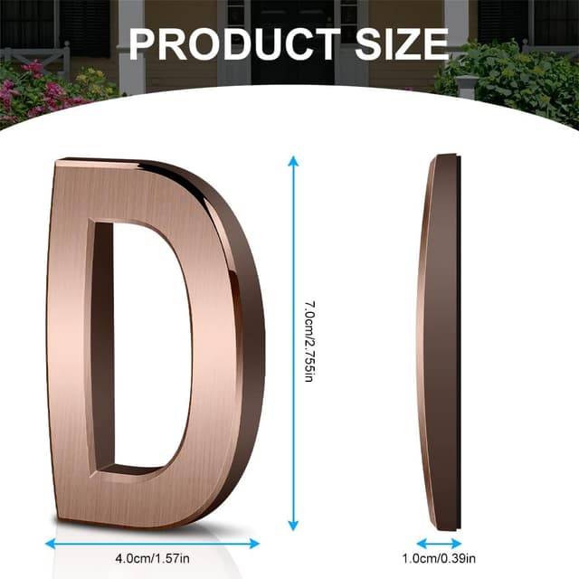 Detalle 2 de Vicloon Plaque numĂ©ro 3D 7,5 cm đŹ