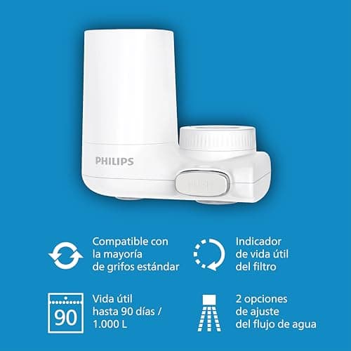 Detalle 2 de Philips Filtro de agua del grifo vertical X-Guard blanco (hasta 1000 L)