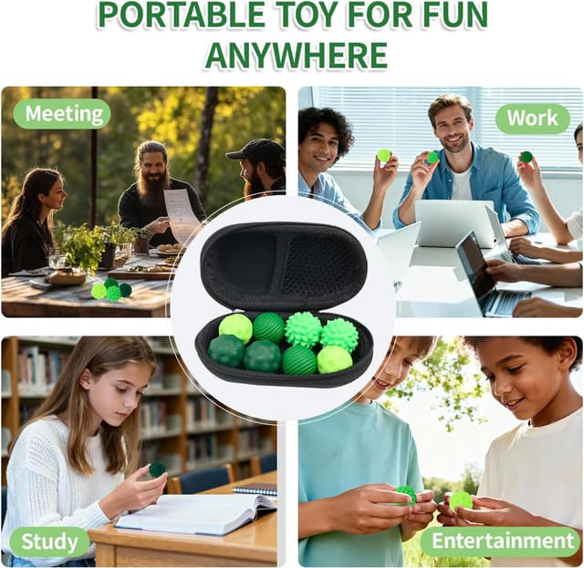 Thumbnail 6 de Bolas Magnéticas Antiestrés 8 piezas