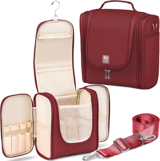 Thumbnail 6 de BOACAY Extra Large Hanging Travel Toiletry Bag (Extra Large) with 21 storage spaces