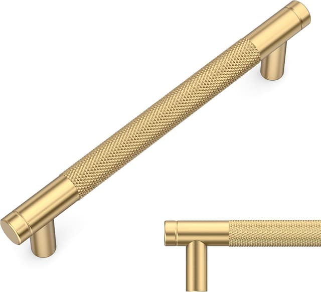 Detalle de Schrankgriffe Champagner Bronze 5 Stück 128 mm