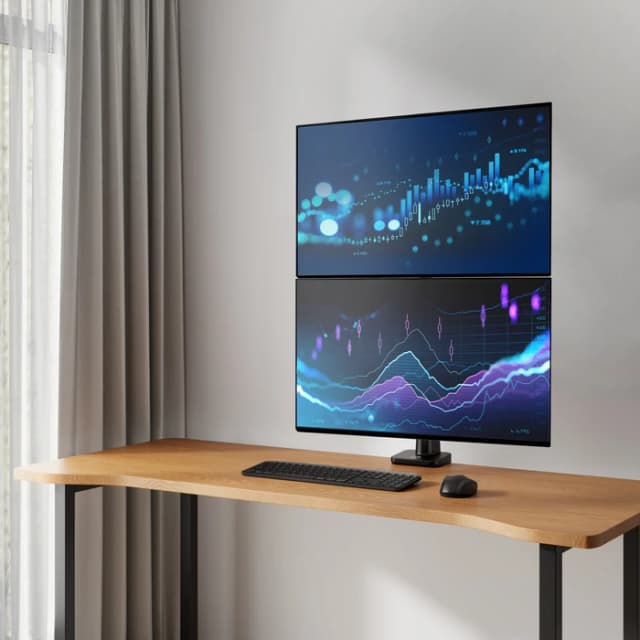 Detalle de ACT AC8342 Monitorhalterung 49 Zoll für 2 Monitore