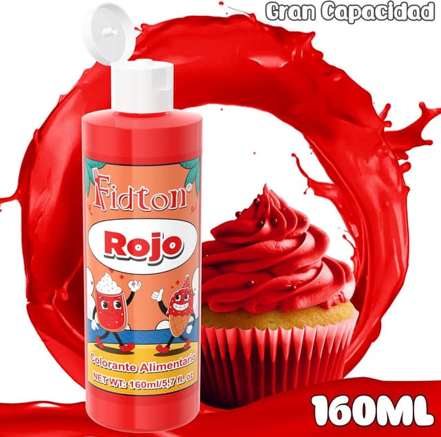 Thumbnail 1 de Colorante Alimentario Gran Capacidad 160ml - Rojo 🍰