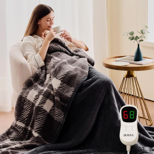 Detalle 2 de JKMAX Heated Electric Blanket 72x84