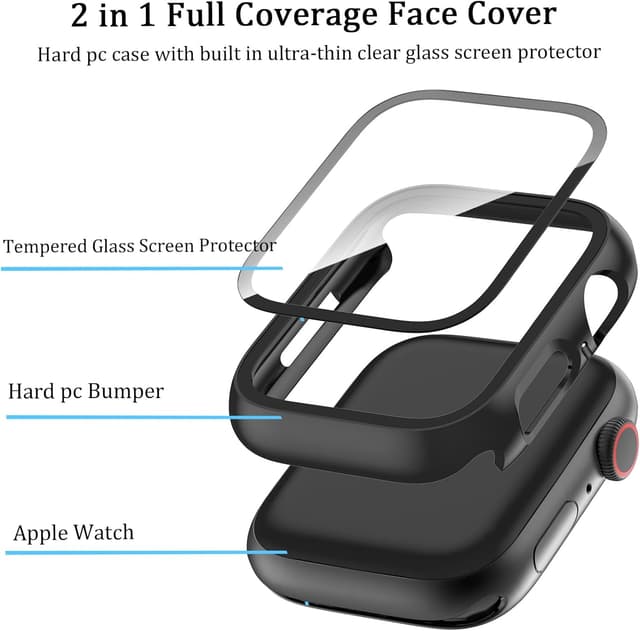 Thumbnail 5 de HAANILKYI Apple Watch SE 44mm Case 6-Pack