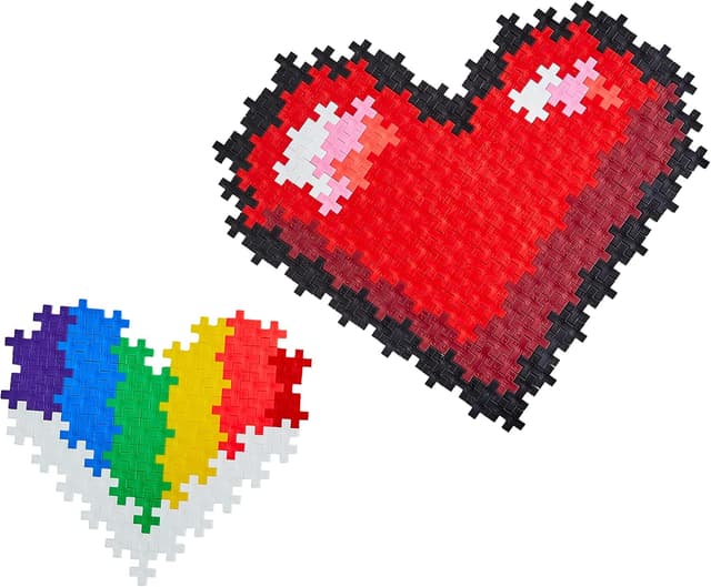 Detalle de Puzzle By Number 250 pcs Hearts (Plus-Plus) — a compact creative puzzle for ages 5–12