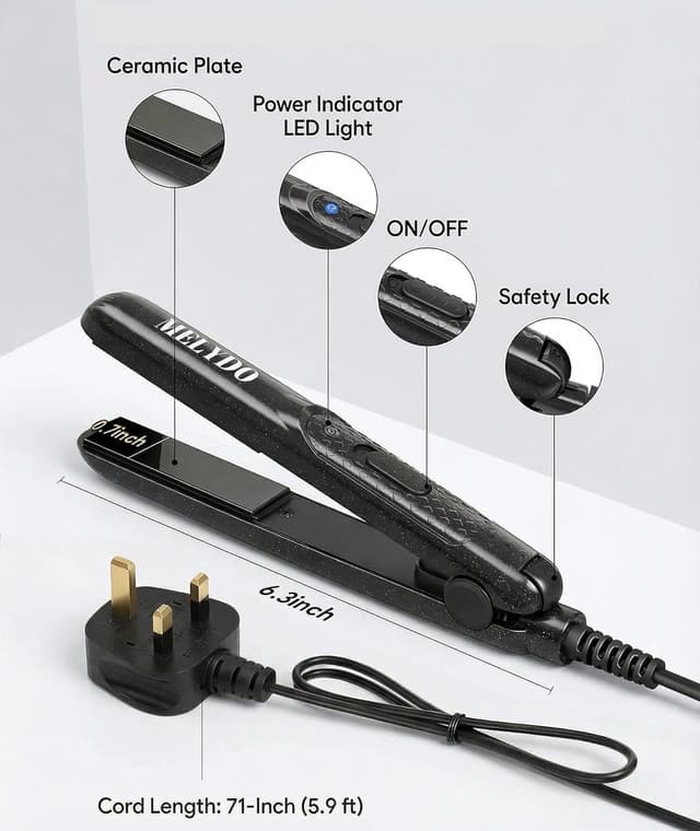 Thumbnail 6 de MELYDO Mini Hair Straighteners 1.8 cm 💇♀