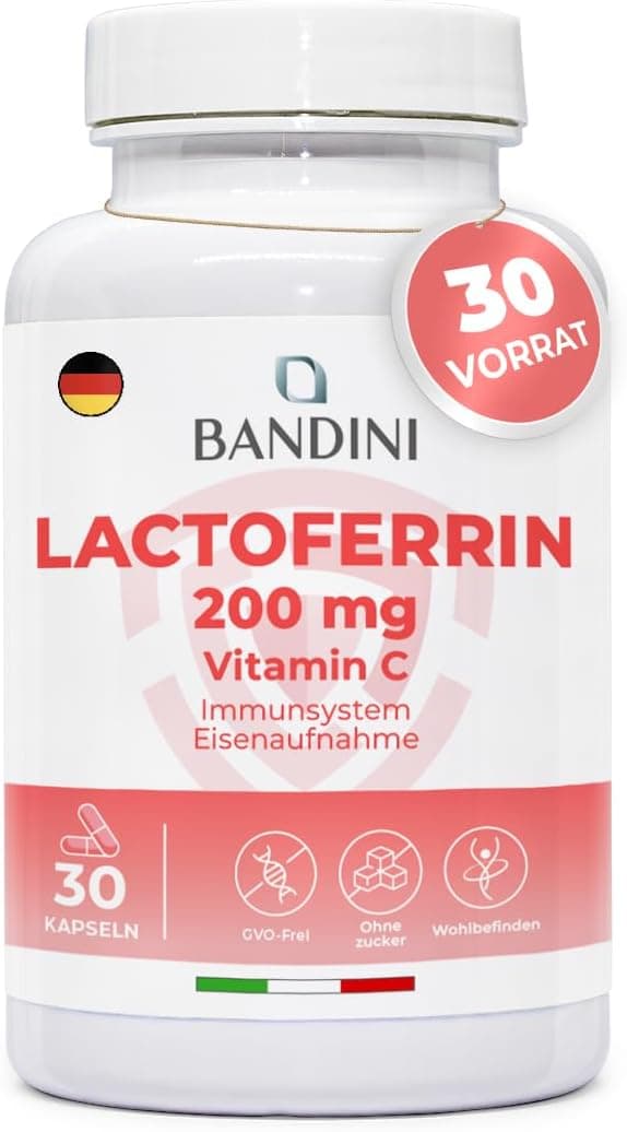 Detalle de Lactoferrin Bandini 200 mg plus Vitamin C