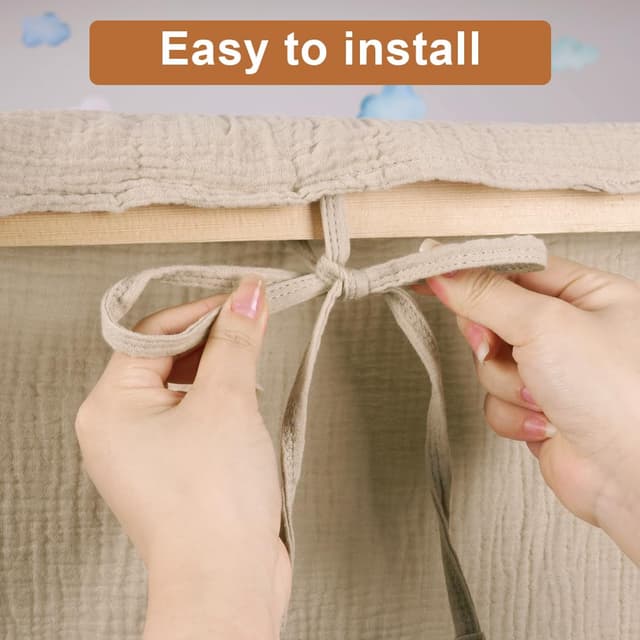 Detalle de Vicloon Hausbett Himmel 135 x 360 cm