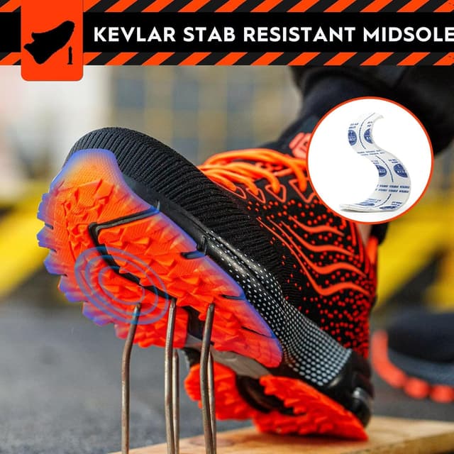 Detalle de Scarpe antinfortunistiche con punta in acciaio e tomaia in mesh traspirante (uomo/donna) per cantiere