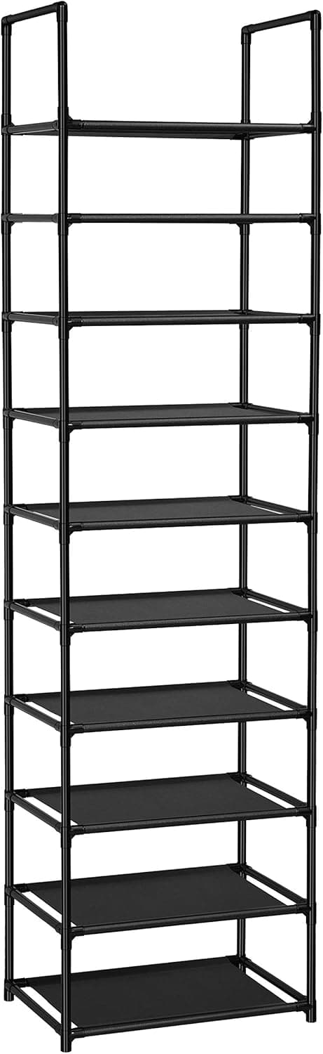 Detalle de FIDUCIAL HOME 10-Tier Shoe Rack (20–25 Pairs) Waterproof Non-Woven Storage Shelf