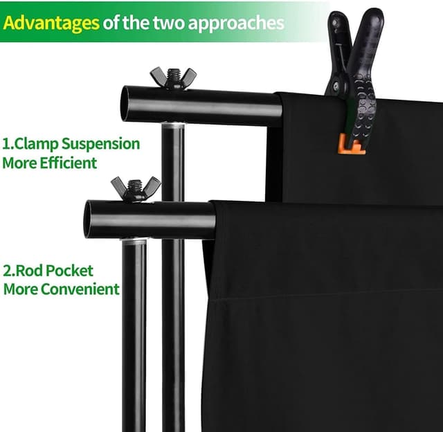 Thumbnail 3 de EMART Foto Hintergrund Set 2,6x3m