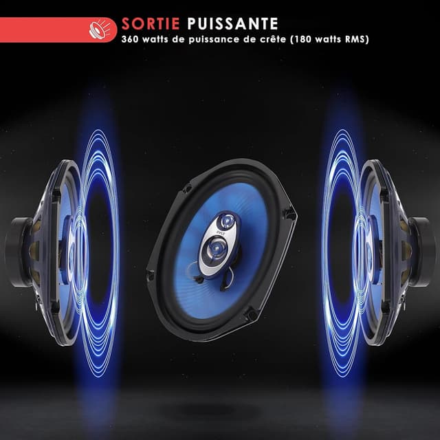 Thumbnail 5 de Pyle Haut‑parleurs voiture 15×20 cm 🔊