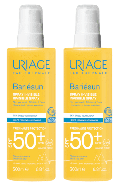 Detalle de Uriage Bariésun Spray SPF50+ Sin Perfume 2x200ml ☀