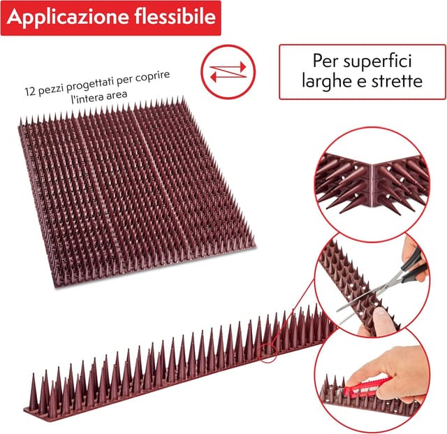 Thumbnail 2 de PATTLER Dissuasori per Piccioni 43 cm Marrone