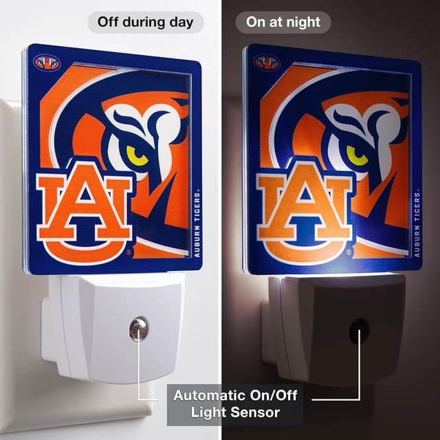 Detalle 2 de YouTheFan NCAA Logo Series Nite Light with Soft 3D Glow Effect