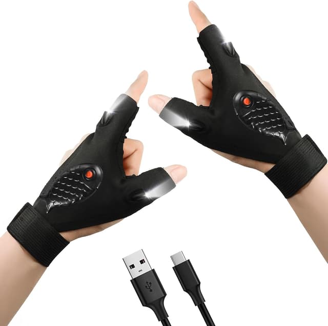 Detalle de Zynxel Regalos Originales guantes con luz LED