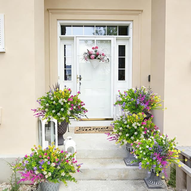 Thumbnail 5 de LuckyCao Künstliche Blumen 9 Bündel