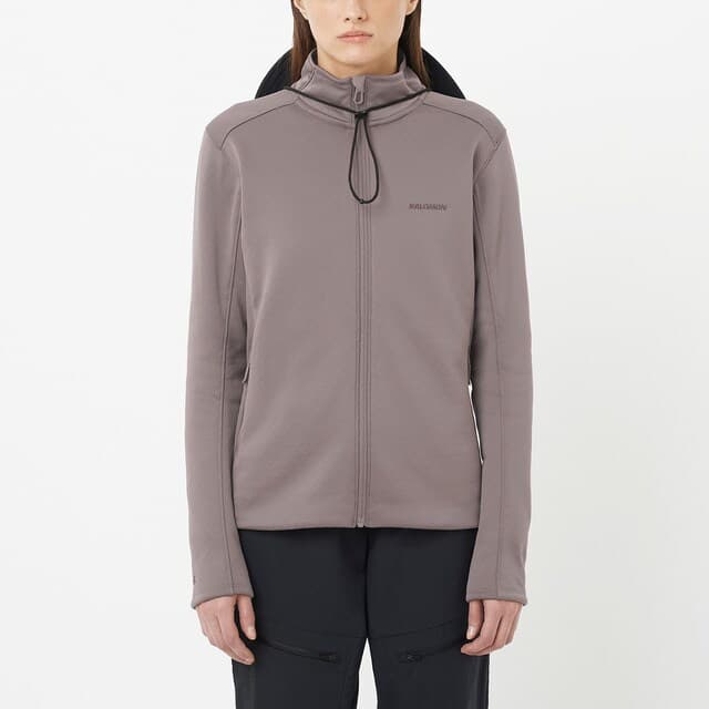 Thumbnail 1 de Salomon OUTLINE WARM FLEECE FZ W chaqueta intermedia mujer 🧥