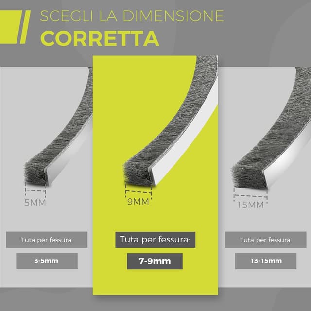 Thumbnail 1 de GeckoSeal 6 m Guarnizione Spazzola 9 mm 🧹