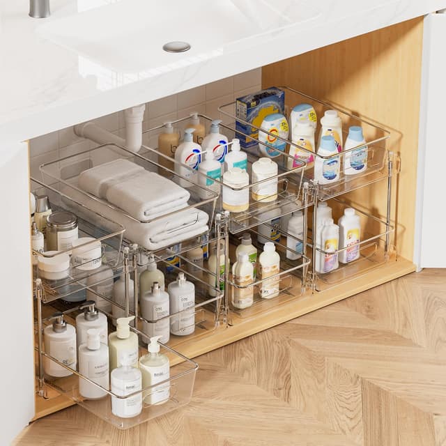 Imagen de Vtopmart 2-Tier Clear Under-Sink Organizer 2️⃣ en OfertitasTOP