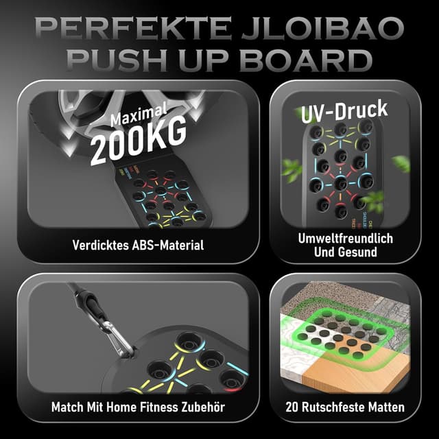 Detalle 2 de Faltbare Liegestützgriffe Push Up Bars