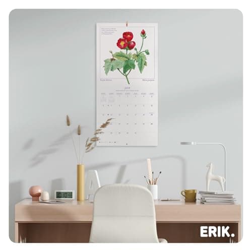 Thumbnail 3 de Grupo Erik Calendario 2026 pared Flores — 30×30 cm 📅