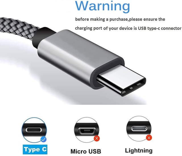 Thumbnail 6 de Yosou USB C Charger Cable 2M braided 3A pack 🔌