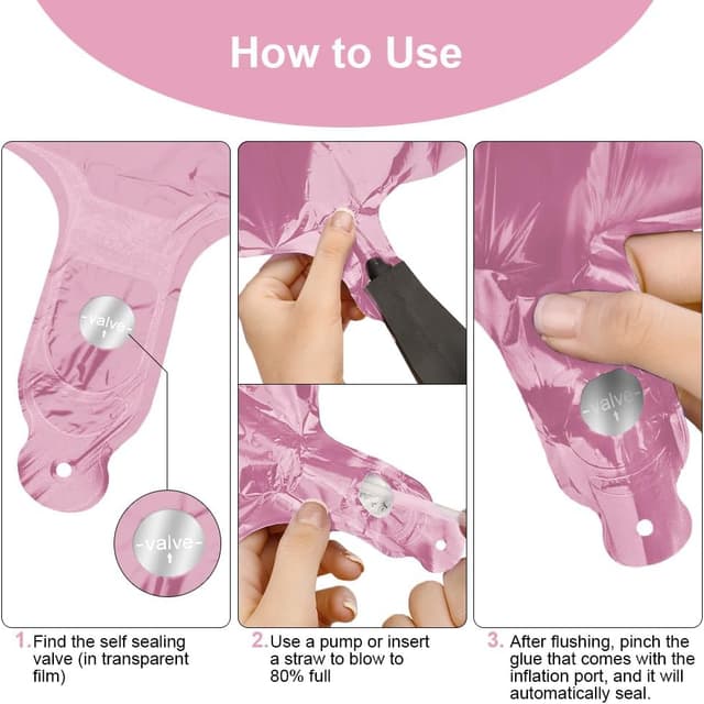 Thumbnail 4 de AOOSU Crown Pink number balloons 40 inch