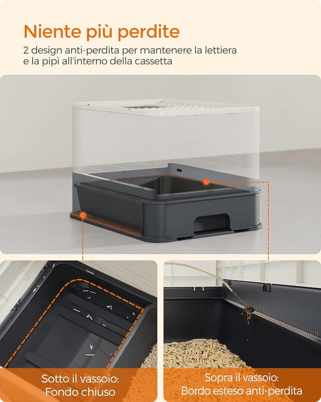 Thumbnail 2 de FEANDREA PPT001W01 Casetta lettiera 50x40 cm