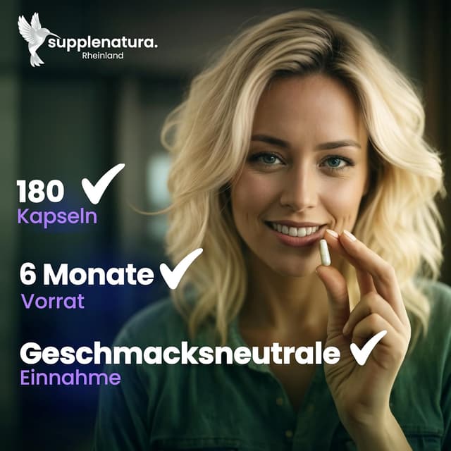 Detalle de 5 HTP (Serotonin) von SUPPLENATURA® – 180 vegane Kapseln mit 500 mg Griffonia-Extrakt