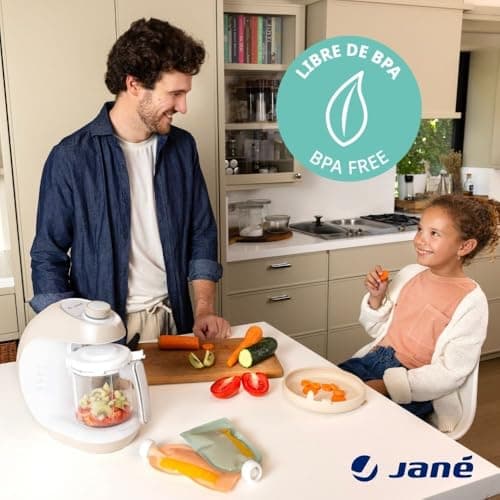 Detalle de Jané Chefkiss Robot cocina 7 en 1 para bebés 👶