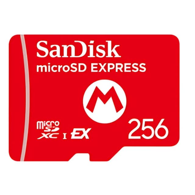 Detalle de SanDisk MicroSD Express 256 GB para Nintendo Switch
