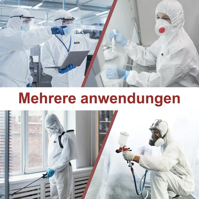 Thumbnail 6 de YIBER Einweg-Overall Schutzanzug S–4XL