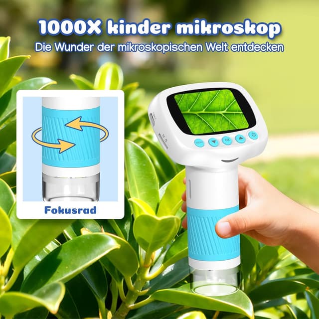 Detalle 2 de Leipan Tragbares Kinder Mikroskop 1000x