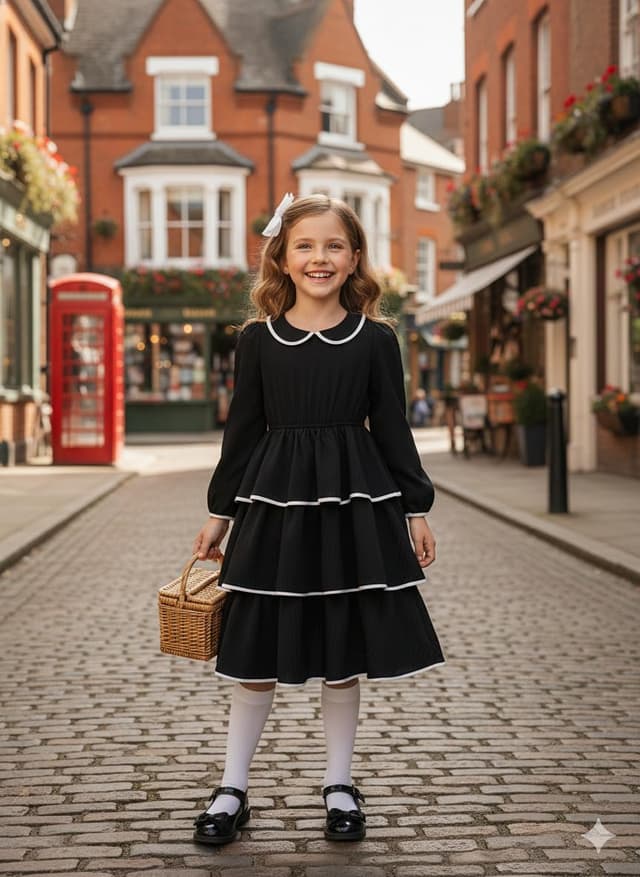 Thumbnail 1 de JiAmy Long Sleeve Peter-Pan Dress